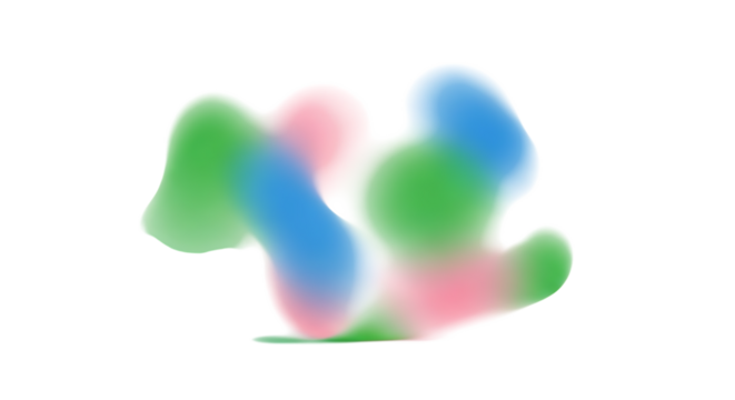 Transparent background abstract colorful fluid gradient shapes isolated on transparent background