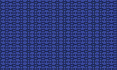 Intricate blue geometric seamless lattice pattern background design