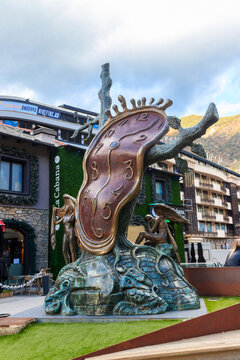 The Nobility of Time sculpture by Salvador Dali (1977) in Andorra la Vella, Andorra