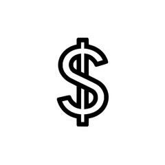 Obraz premium Dollar sign currency symbol vector icon illustration for finance business and investment concept use asset 100
