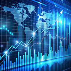 market investment trading graph growth.Trade business analytics graph and financial chart . JPG