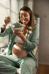 Sitting On Kitchen Counter And Eating