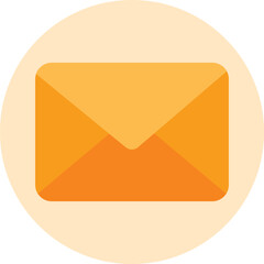 Yellow Envelope Icon – Mail Letter Illustration