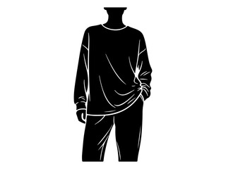 silhouette of a Loungewear