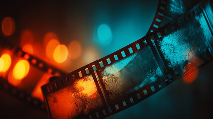 Retro light leak overlay with red bokeh, scratches, dust, and blurred flares. Noisy film texture creating a grunge, vintage, and abstract cinematic background on black.