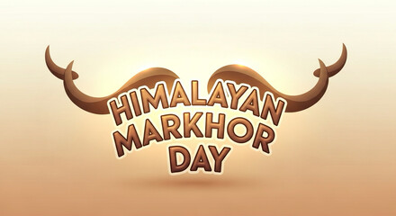 Typography Text Only — HIMALAYAN MARKHOR DAY