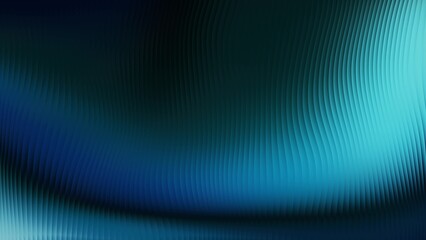 vibrant abstract blue and cyan background with flowing ribbed glass soft gradient noise line texture and curved wave light design digital visuals creative 4k