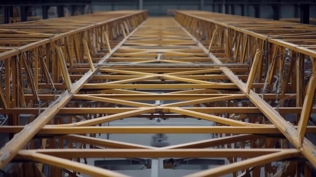 Medium shot capturing structural roll forming process combining metals into durable frameworks highlighting automated rollers and synchronized material flow.