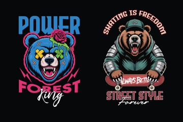 streetwear t shirt design bundle