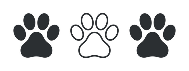 Dog Paw Prints Collection on Transparent Background © MOHAMMAD