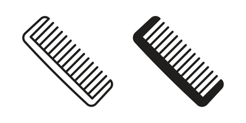 Hair brush icon designs collection for mobile, ui, web.
