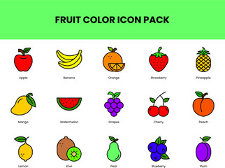 Fruit Color Icons
