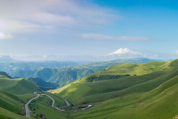 Shatdzhatmaz Plateau View Elbrus
