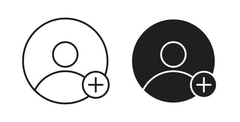 Follower icon symbol. Vector EPS 10. line and glyph icon