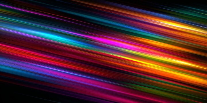 Abstract colorful streaks of light with a mix of vibrant hues creating a dynamic background full of energy and movement for modern designs and art projects