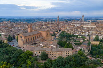 Obraz premium Aerial View of Siena - Siena, Italy