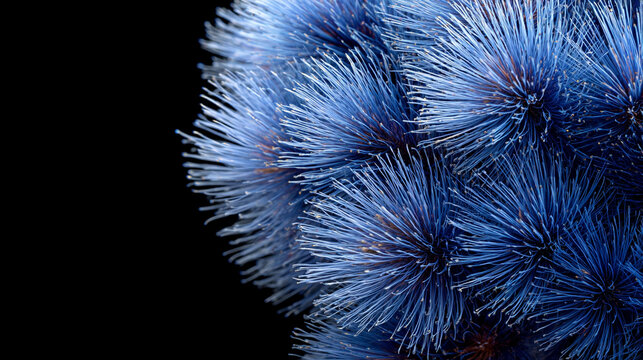 Blue fireworks burst along the edge of a dark sky creating a dramatic frame of light energy celebration and contrast with vivid sparks and glowing motion
 - Powered by Adobe