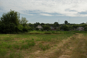 A rural landscape in the vastness of peace-loving Ukraine