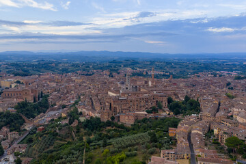 Obraz premium Aerial View of Siena - Siena, Italy