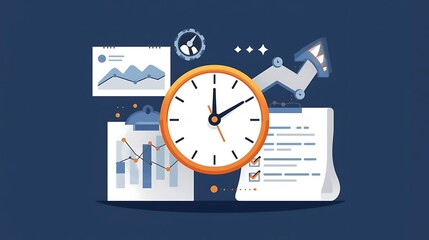 Boost your productivity with visual representations of time management, project tracking, and business performance metrics for strategic decision-making