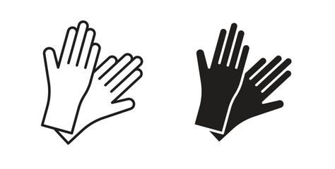 Obraz premium Gloves icon isolated vector Illustration. Vector pictogram for web and app