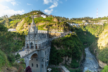 views of las lajas sanctuary, colombia