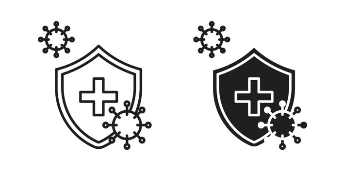 Immune system icon isolated vector Illustration. Vector pictogram for web and app
