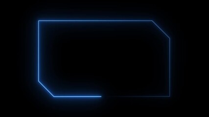 HUD, UI, GUI futuristic user interface screen animation. High tech screen for video game. Sci-fi concept design. Callouts title. Modern banner, frame of lower third. Neon hologram screen overlay. - Powered by Adobe