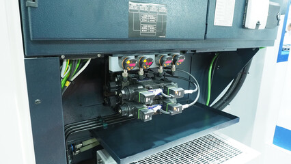 an industrial machine’s internal control section