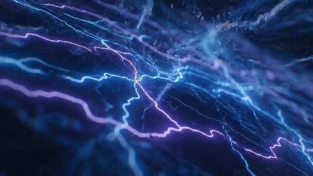 Electric blue energy surges and arcs across a dark, textured surface, creating a dynamic, modern feel, perfect for tech and innovation visuals