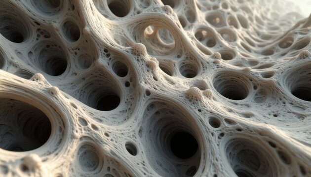 Organic porous abstract 3d surface