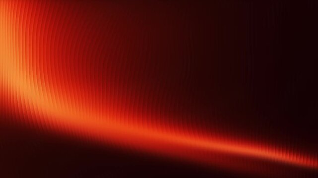 abstract ribbed glass background with glowing orange gradient noise texture line light and diagonal wave pattern for modern design and digital visual content 4k
