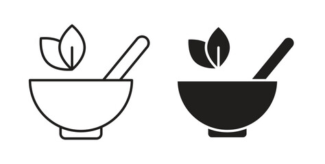 Herbal medicine icon for web and app. vector illustration eps