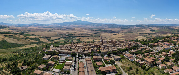 Aerial View of Pienza - Pienza, Italy