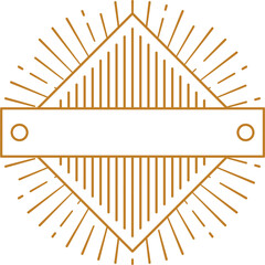 A yellow diamond with a white border