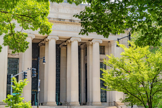 Cambridge, MA, USA - September 15, 2025: Entrance to the Massachusetts Institute of Technology known as MIT.