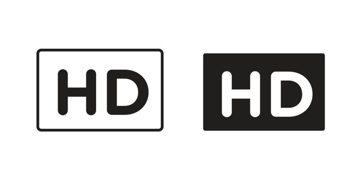 High definition icon with glyph and line. black vector icons for Web UI