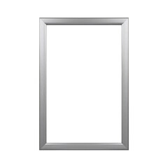 Empty Silver Frame Ready for Artwork in a Modern Setting
