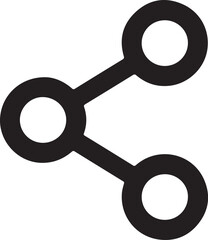 share icon vector symbol connection network communication interface link