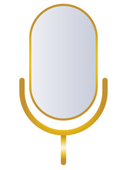 vector illustration of a microphone 