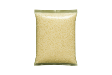 Minimalist Rice Pack on Transparent Background