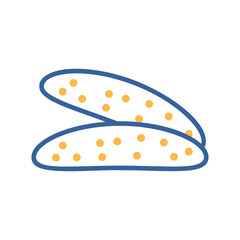Delicious Italian Biscotti Cookies Icon