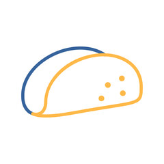 Classic Taco Shell Fast Food Icon