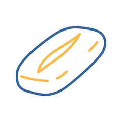 Traditional Italian Ciabatta Bread Icon