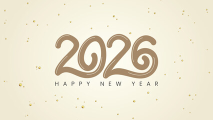 Bright new year 2026 celebration banner design