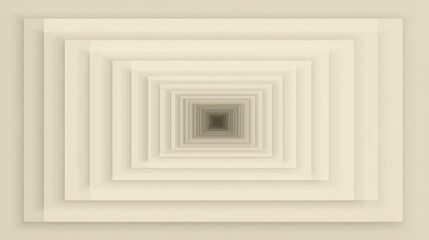 Abstract symmetrical tunnel design with beige geometric patterns for modern aesthetic and background use,Brain Teaser Month