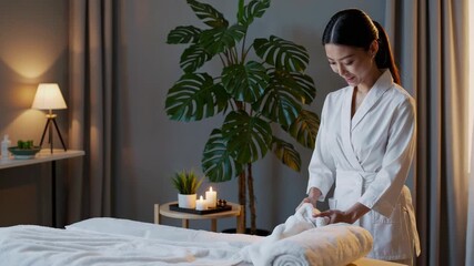 Enjoy a calming spa treatment with a skilled therapist in a relaxing atmosphere filled with soft lighting and soothing decor