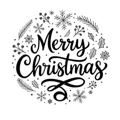 Merry Christmas Typography Illustration

 

 
