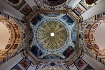 Obraz premium Dome Interior of San Francesco Church - Assisi, Italy