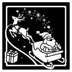 Santa Sleigh Ride Illustration

 

 

